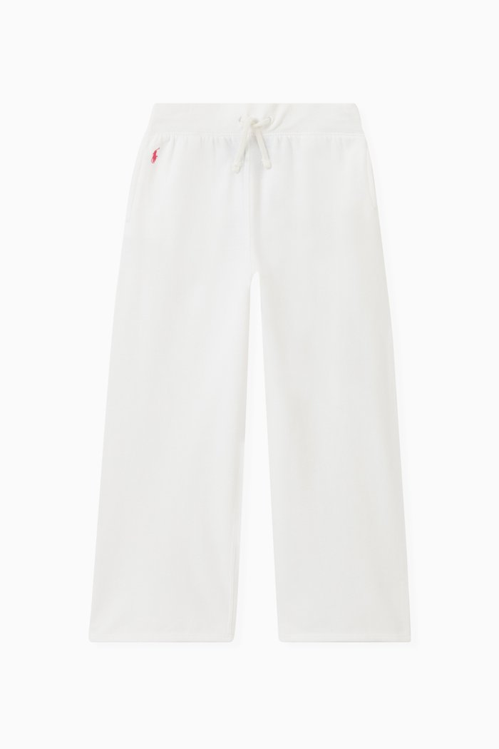 

Logo Sports Pants in Cotton-blend, White