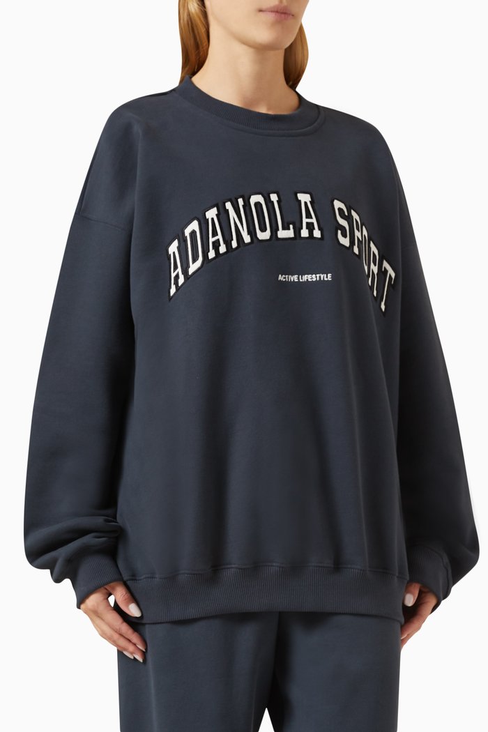 

ADA Sport Logo Sweatshirt in Cotton-fleece, Blue