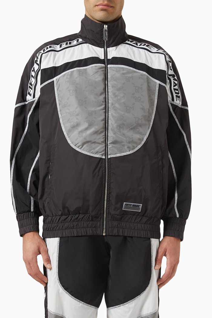 

Colour-block Jacket in Bio-based Nylon, Multicolour