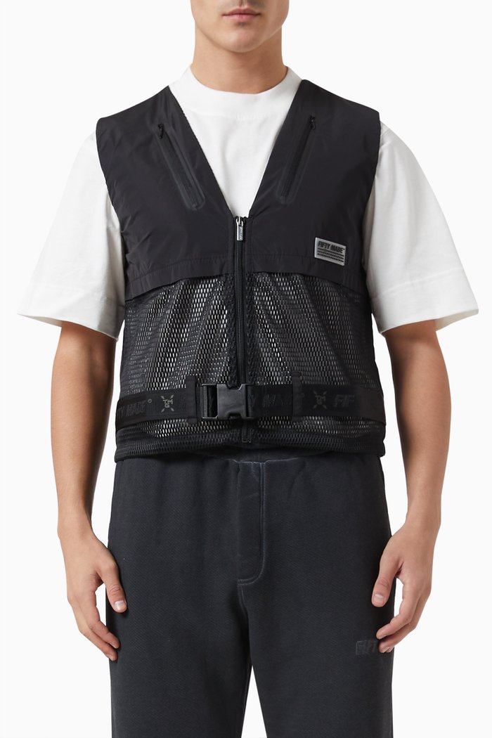 Vest in Bio-based Nylon, Black