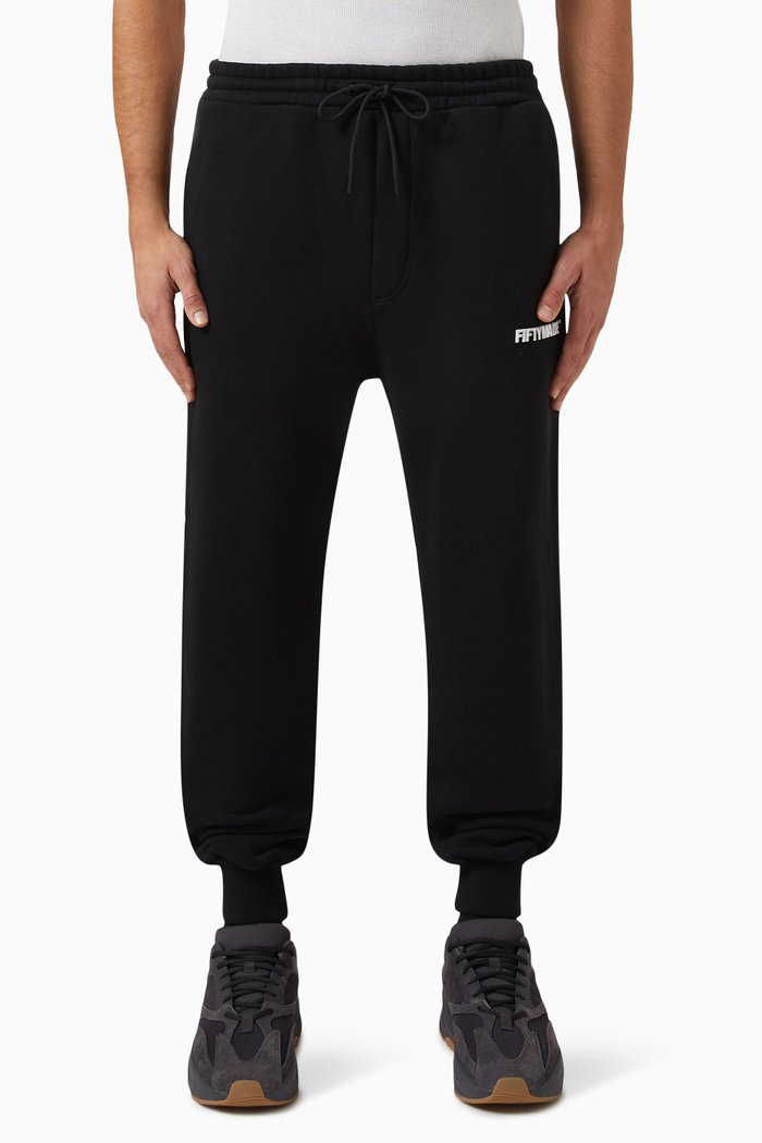 

Regular-fit Logo Sweatpants in Organic Cotton, Black