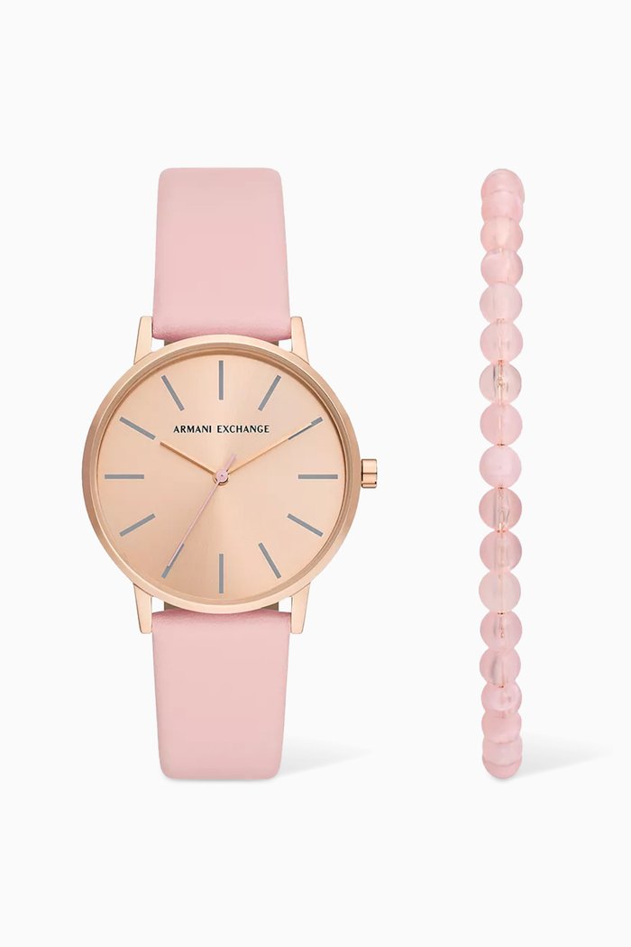 

Lola Two-tone Quartz Watch, 36mm, Pink