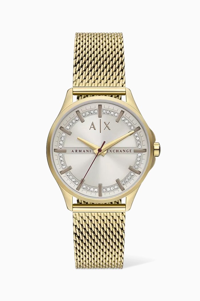 

Lady Hampton Crystal Quartz Watch, 36mm, Gold