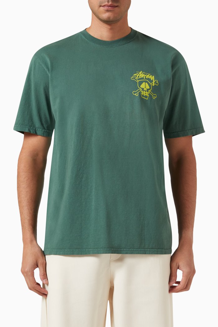 

Skull & Bones T-shirt in Cotton-jersey, Green