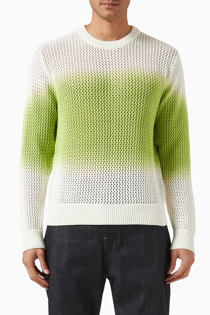 

Pigment Dyed Sweater in Cotton-knit, Multicolour