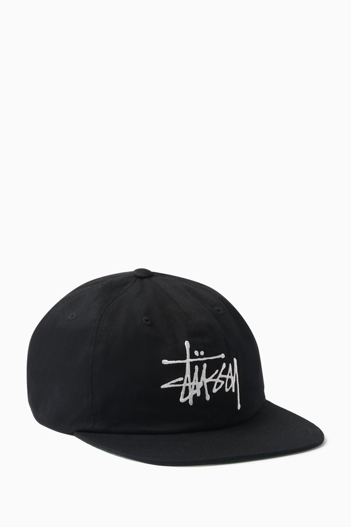 

Logo Strapback Cap in Cotton-twill, Black