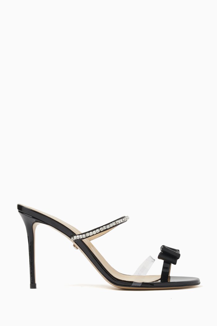 

Petite 95 Cadeau Mules in Patent Leather, Black