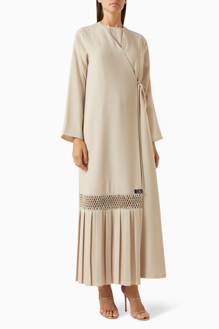 

Najat Overlapped Abaya, Neutral