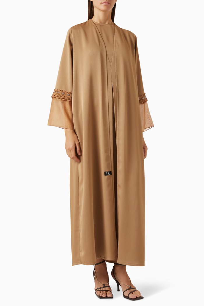 

Ayna Embellished Abaya, Brown