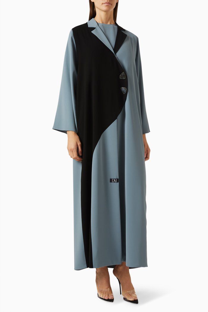 

Hayat Colour-block Abaya, Blue