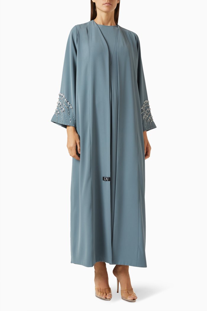 

Issa Crystal-embellished Abaya, Blue