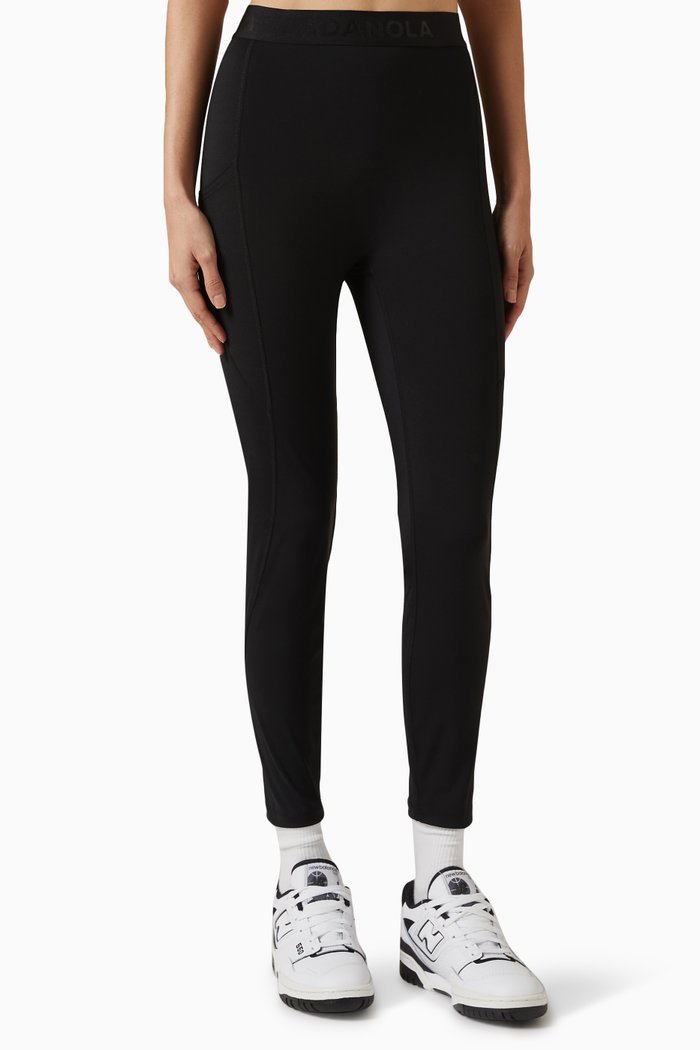

Ultimate Logo Pocket Leggings in Stretch-nylon, Black