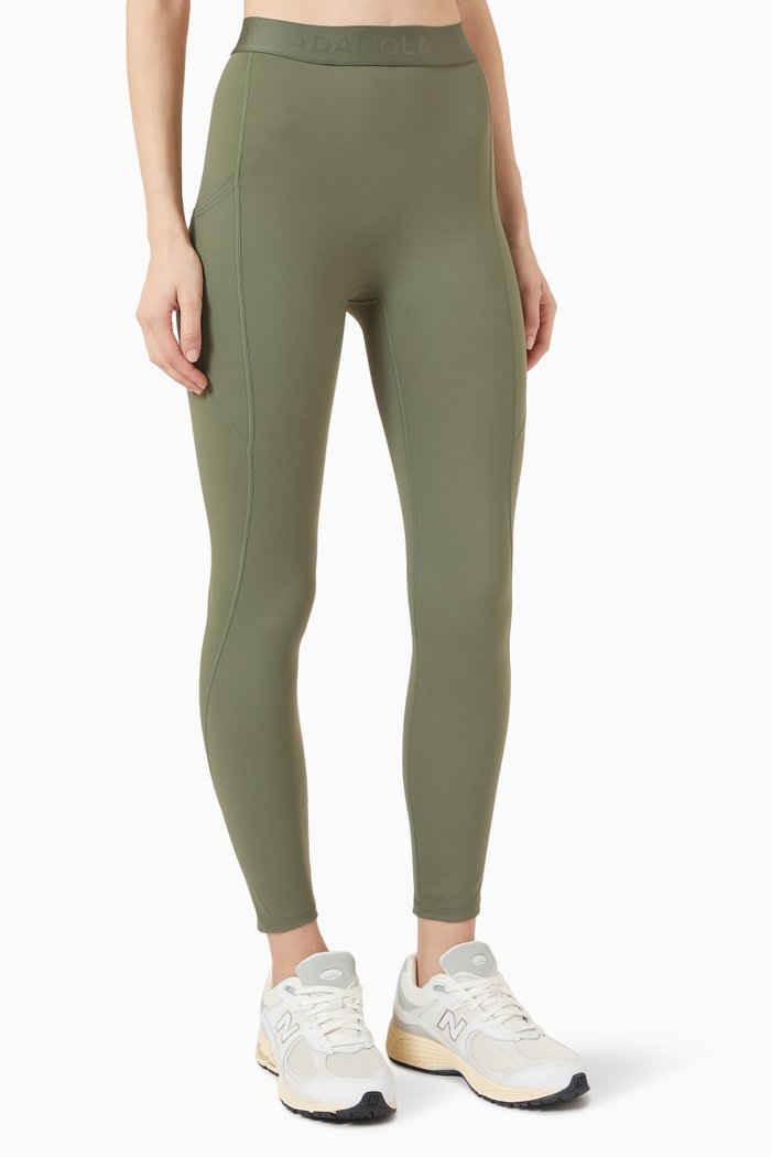 

Ultimate Logo Pocket Leggings in Stretch-nylon, Green