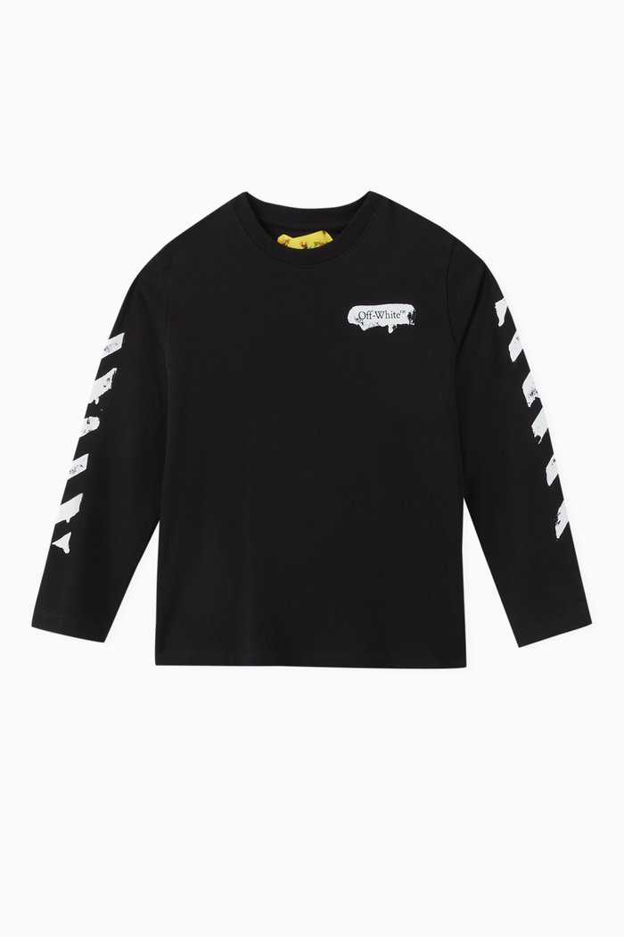 

Paint Graphic T-Shirt in Cotton, Black
