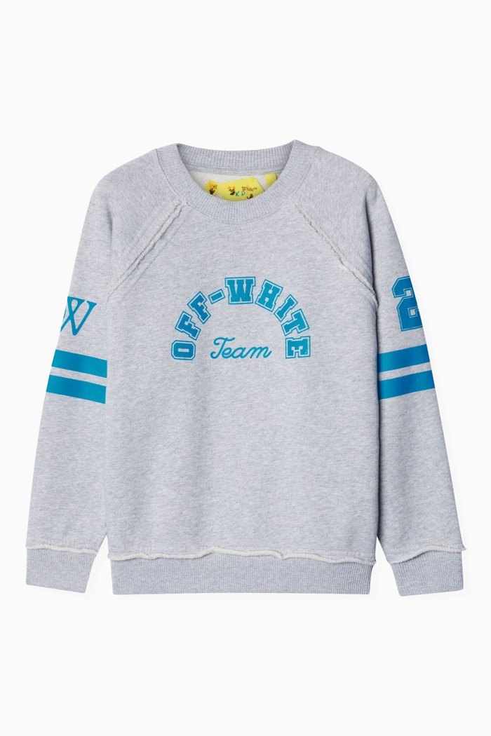 

Team 23 Raglan-sleeves T-shirt in Cotton, Grey