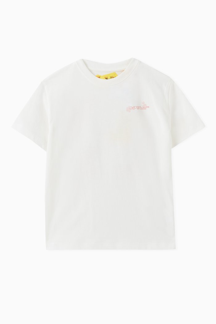 

Lace Arrow T-Shirt in Cotton, White
