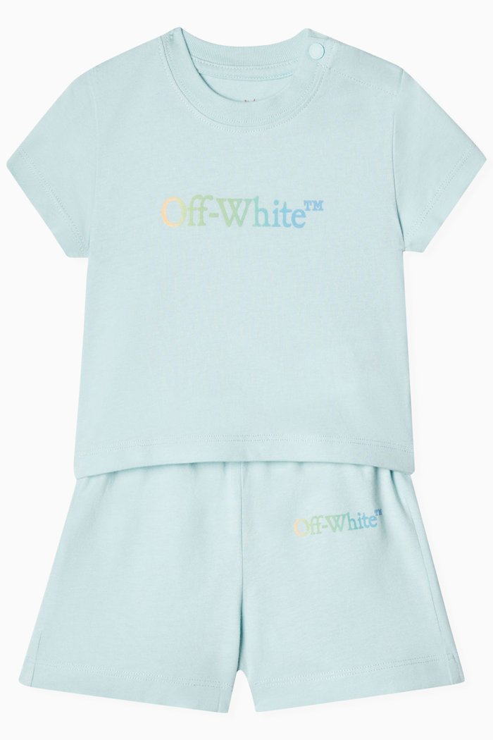 

Arrow Rainbow Sweat-Set in Cotton, Blue