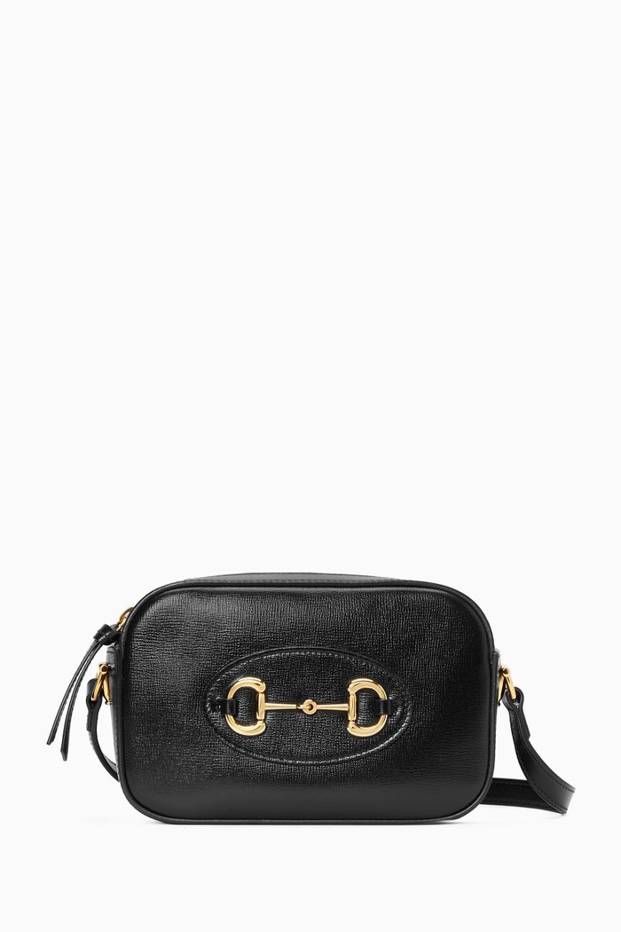 

Small Horsebit 1955 Shoulder Bag in Leather, Black
