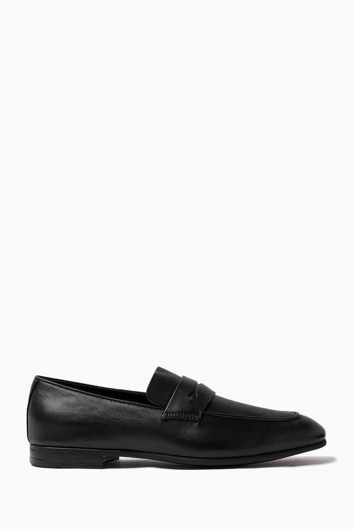 

L'Asola Loafers in Leather, Black
