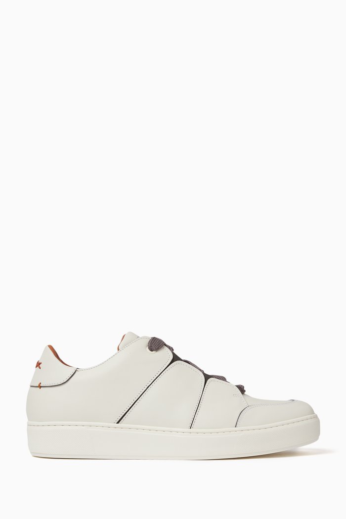 

Tiziano Low-top Sneakers in Leather, Neutral