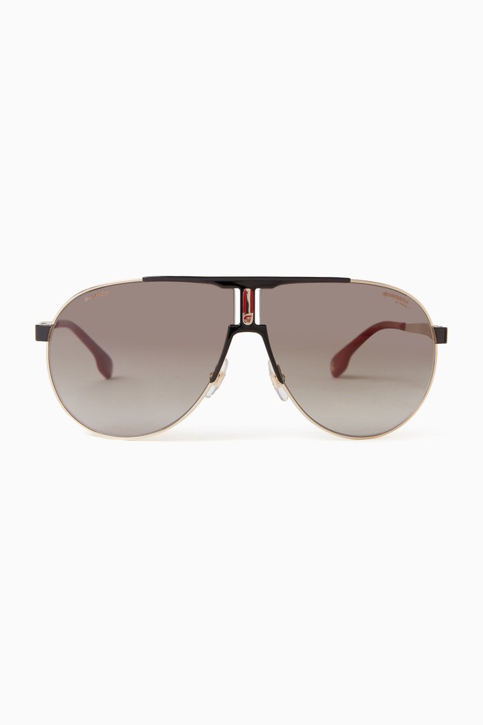 

1005/S Pilot Sunglasses in Stainless Steel, Multicolour