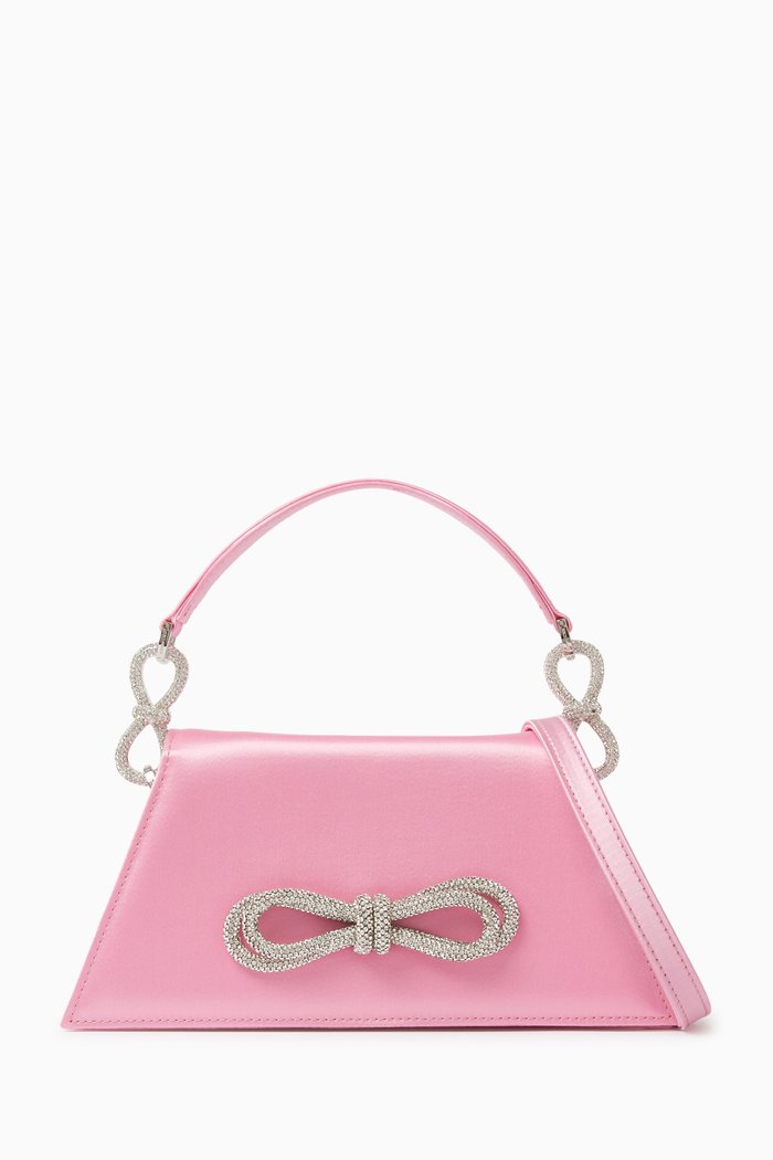 

Medium Samantha Bag in Satin, Pink