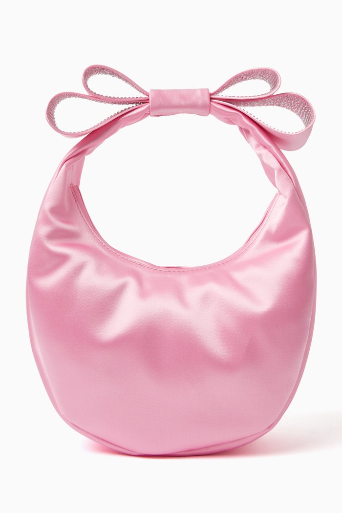 

Small Cadeau Bag in Satin, Pink