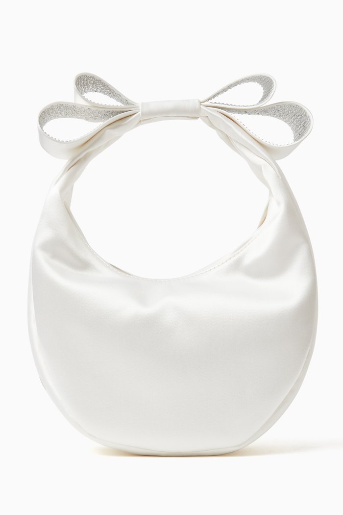

Small Cadeau Bag in Satin, White