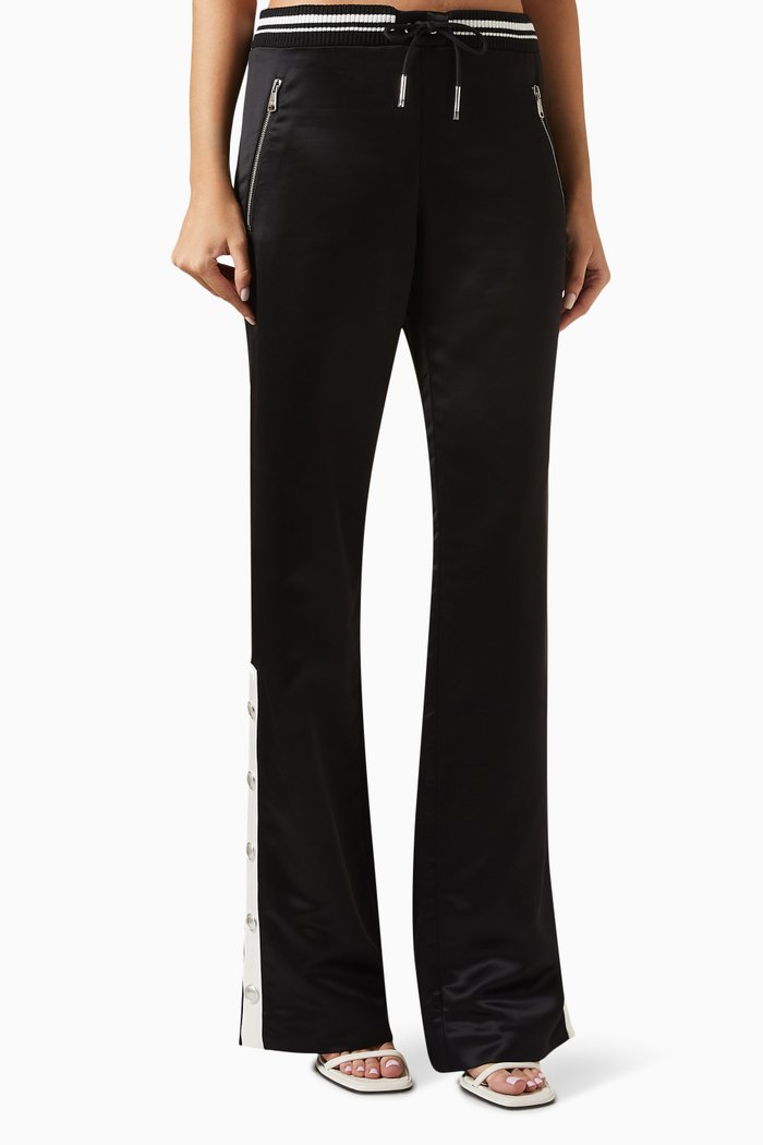 

Track Pants in Satin, Black