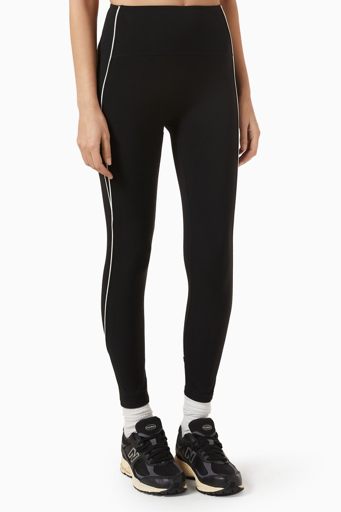 

Ultimate Contrast Stitch Leggings, White
