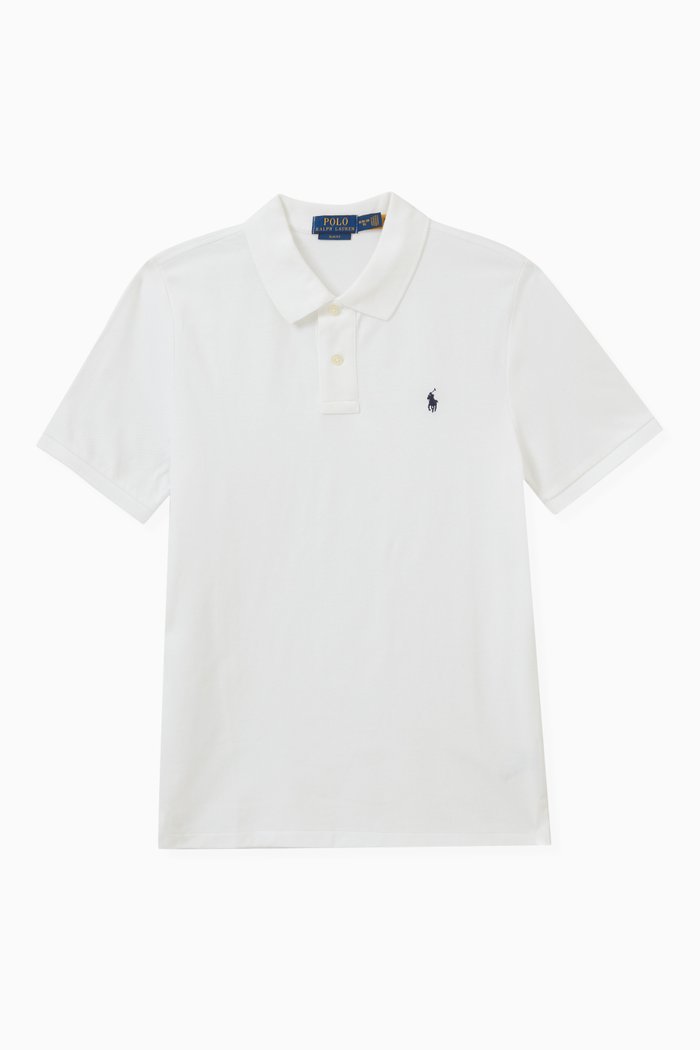 

Logo Polo Shirt in Cotton, White