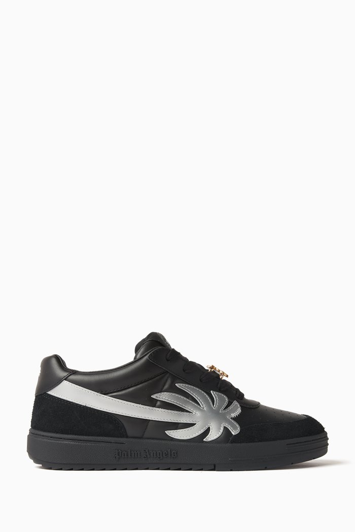 

University Sneakers in Leather & Suede, Black