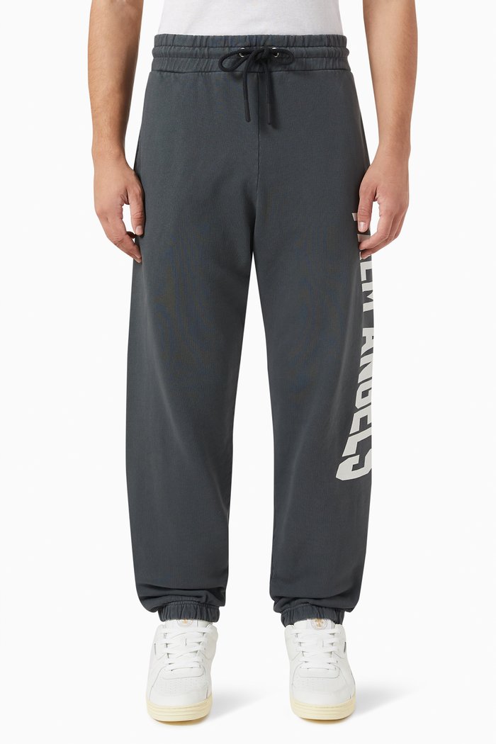 

PA City Logo Washed Sweatpants in Cotton, Grey