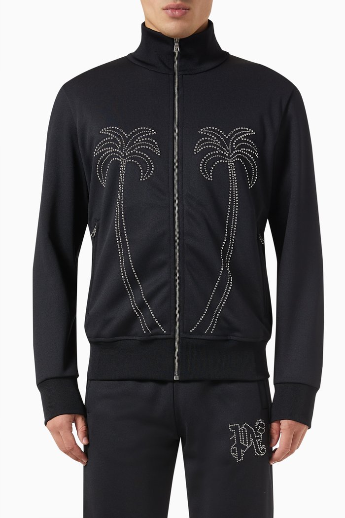 

Milano Studded Track Jacket, Black