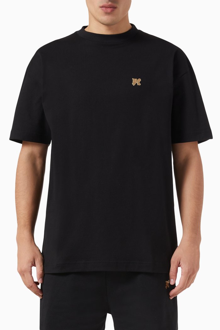 

Monogram Pin T-shirt in Cotton, Black