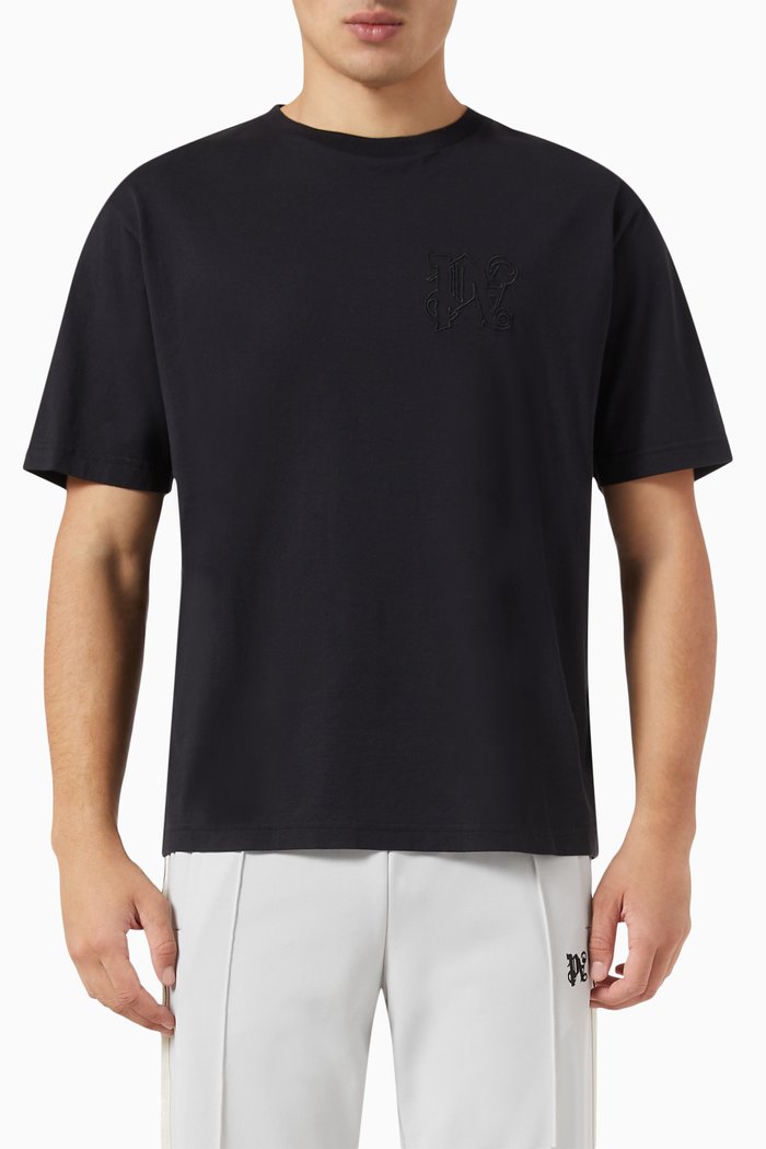 

Monogram T-shirt in Cotton, Black