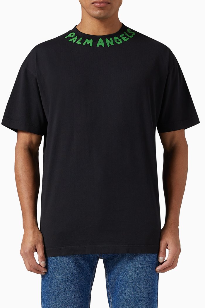 

Logo-print T-shirt in Cotton, Black