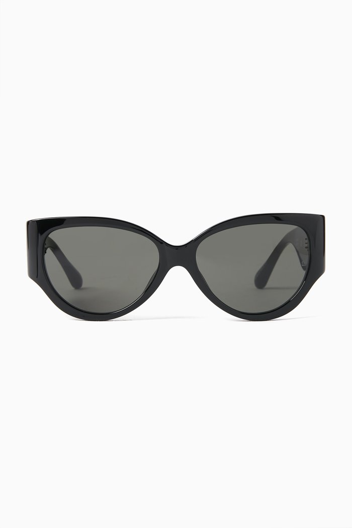 

Connie Cat-eye Sunglasses in Acetate, Black