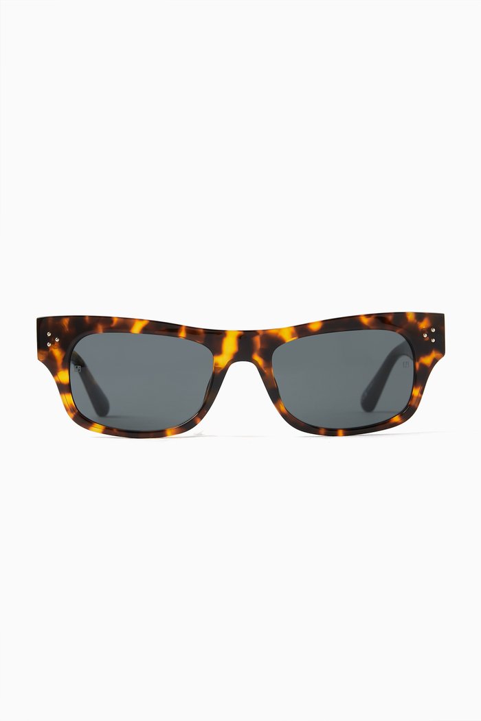 

Falck Square-eye Sunglasses in Acetate, Brown