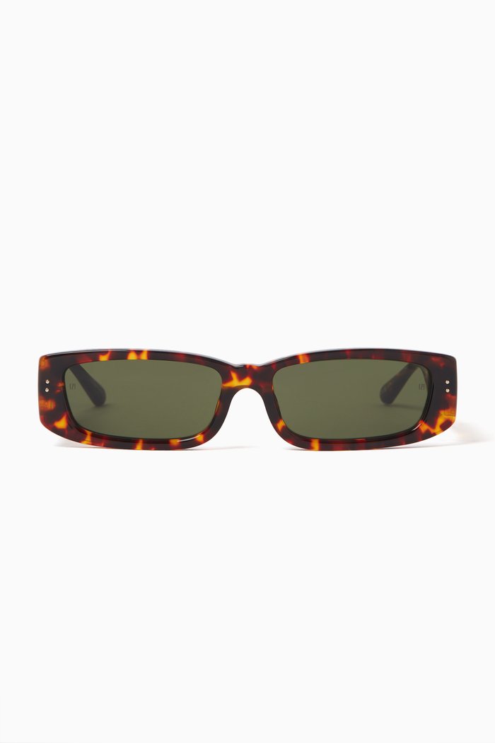

Talita Rectangle Sunglasses in Acetate, Brown