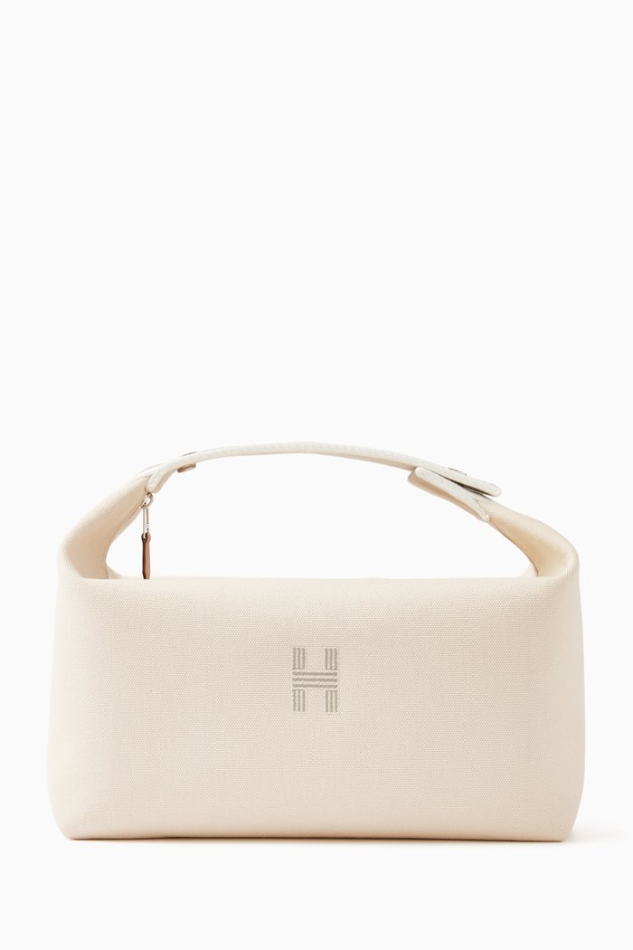 

Unused Bride-A-Brac Bag in Canvas & Palladium Hardware, Neutral