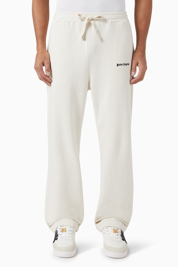 

Classic Logo-embroidered Sweatpants in Organic Cotton, White