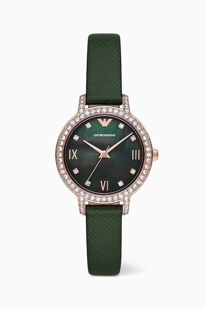 

Cleo Quartz Watch, 32mm, Green