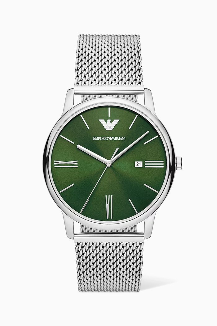 

Minimalist Automatic Watch, 42mm, Silver