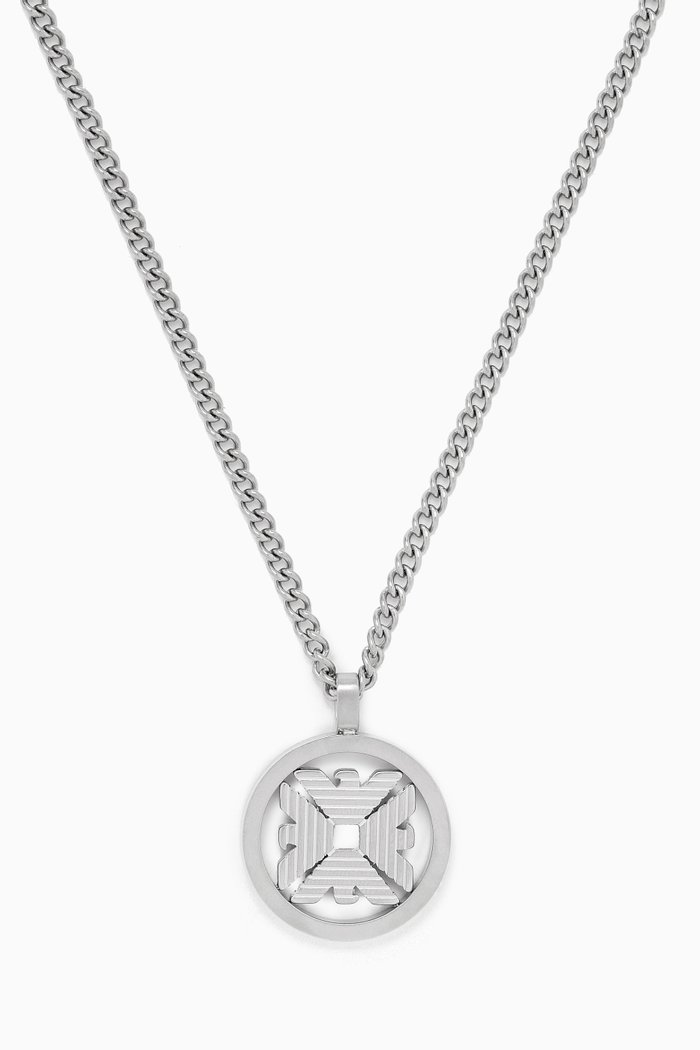 

Essential Pendant Necklace in Stainless Steel, Silver