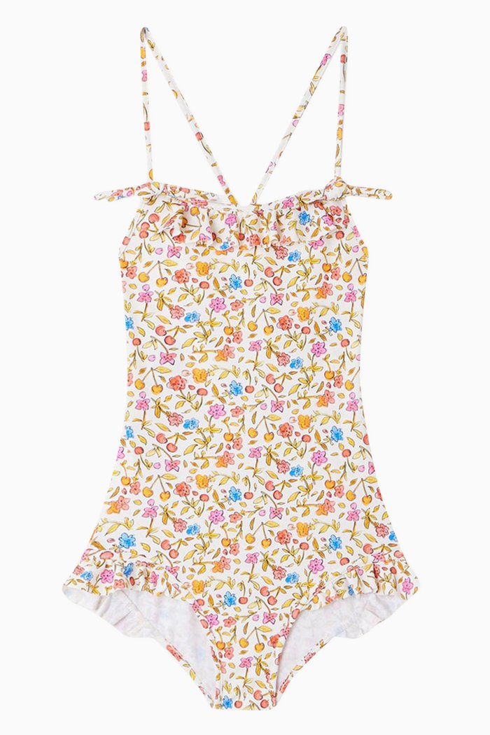 

Abbie Printed Swimsuit in Stretch Recycled Nylon, Multicolour