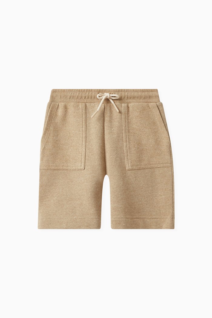 

Bermuda Shorts in French Cotton Terry, Brown