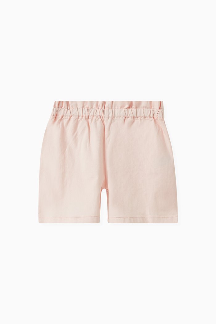 

Paperbag Waist Shorts in Organic Cotton, Pink