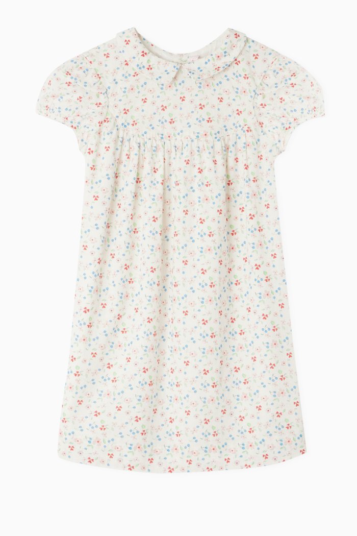 

Tia Dress in Organic Cotton, White