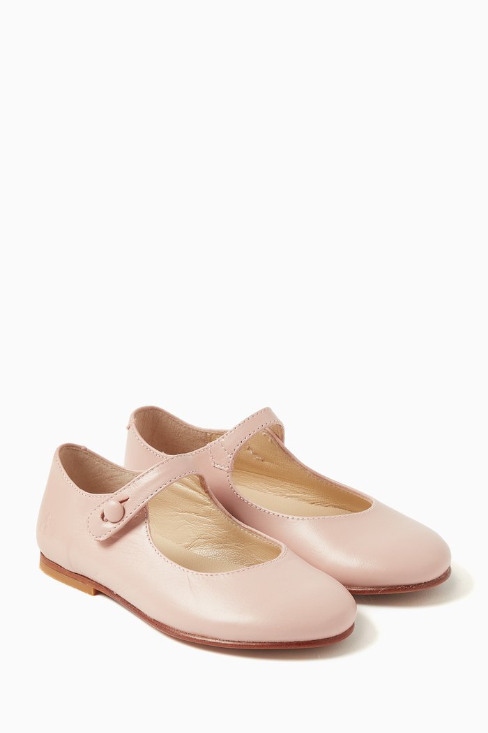 

Ella Ballet Flats in Calf Leather, Pink